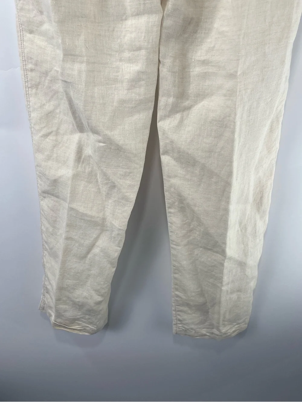 Tommy Bahama Relax Men’s Ivory Cream 100% Linen Drawstring Medium Pants